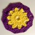 Colorful Crochet Sunshine Coaster