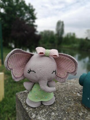 Cute amigurumi elephant