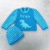 T-Rex Baby Sweater and Hat