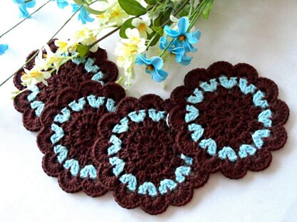 Crochet Pattern Round Placemat Crochet Coaster