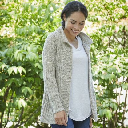 Delony Jacket in Valley Yarns Taconic - 1022 - Downloadable PDF