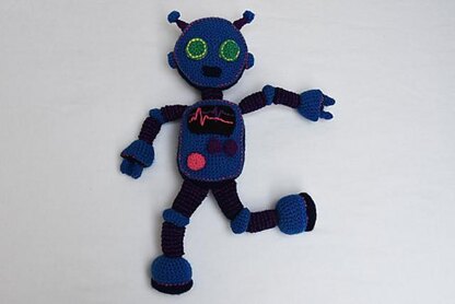 Blue Robot Amigurumi