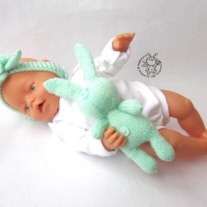 Toy for sleep. Bunny for small babies. - knitting pattern
