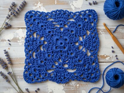 Crochet Square Motif Pattern – PDF + Video Tutorial