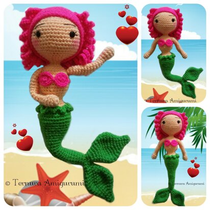 Floppy the mermaid crochet pattern