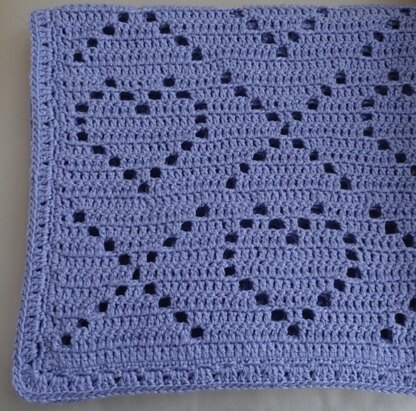 Hearts and Kisses Baby Blanket