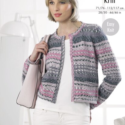 Sweater & Cardigan in King Cole DK - 4254 - Downloadable PDF