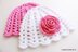 Crochet Baby Hat Rose Flower