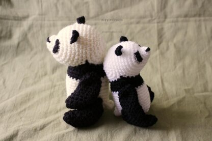 テディベア型パンダあみぐるみ / Teddy Panda bear amigurumi