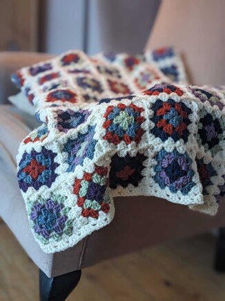Funky granny patch blanket #4