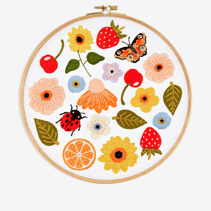 DMC Summer Embroidery Pattern - PAT1659 - Downloadable PDF