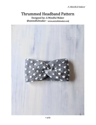 Thrummed Headband - Adding Thrums After Knitting