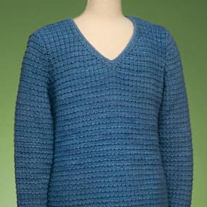 Garter Rib V-Neck Pullover #162