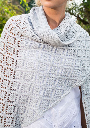 Grenache Shawl in Berroco Summer Silk - 384-4 - Downloadable PDF