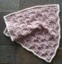 #93 Wavy Lace Squares Baby Blanket