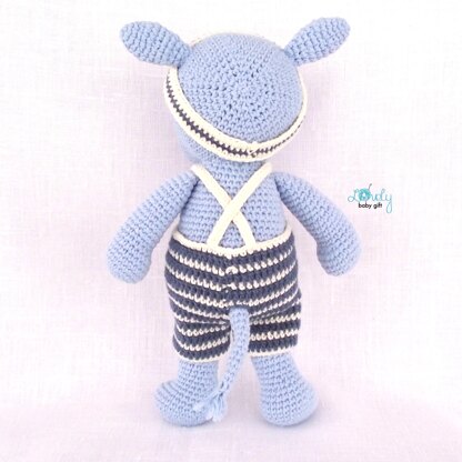 Hippo Amigurumi Animal Free Crochet Pattern