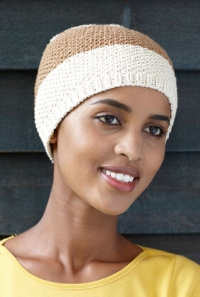 Seed Stitch Hat in Lion Brand Cotton-Ease - 90446B