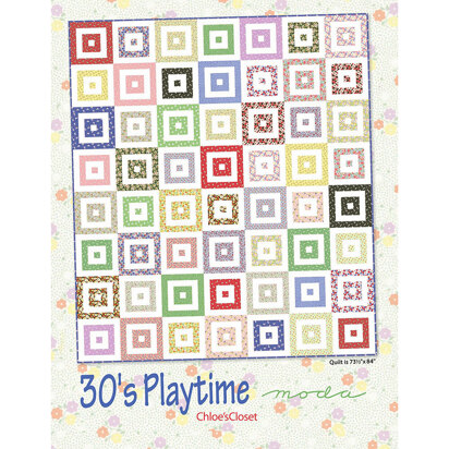 Moda Fabrics 30's Playtime Quilt - Downloadable PDF