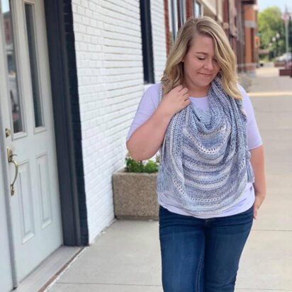 Blurred Skies Shawl