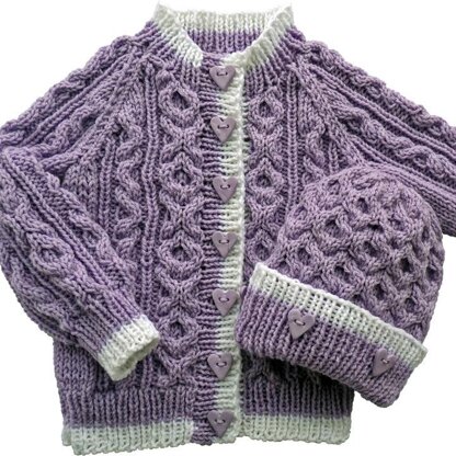 Baby to Toddler Cable Cardigan Set