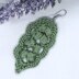 45. Leaf-shaped dangle earrings
