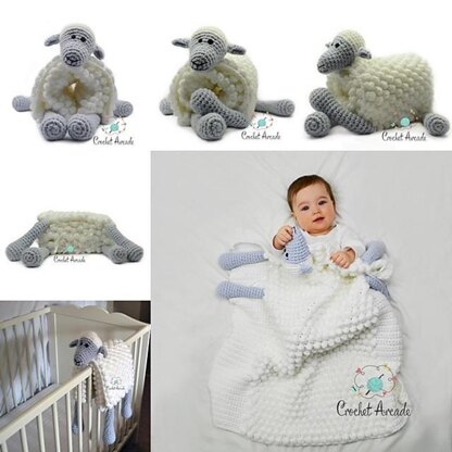 Cuddle and Play Sheep Blanket