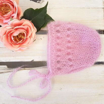 Dainty Lacy Baby Bonnet