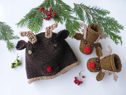 Reindeer Baby Hat