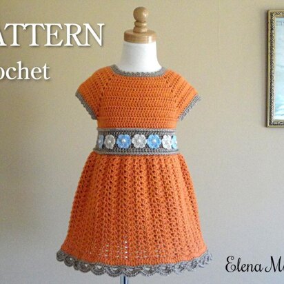 Crochet Pattern Toddler Dress