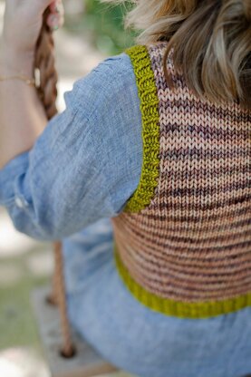 Striped Market Vest