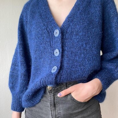 Mohair weekend cardigan - knitting pattern