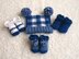 Gingham Noggin and Toes Set