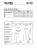 Burda Style Pattern 6199 Misses' Trousers/Pants, Shorts, Elastic Waist, Hem Frills B6199 - Paper Pattern, Size 8-18