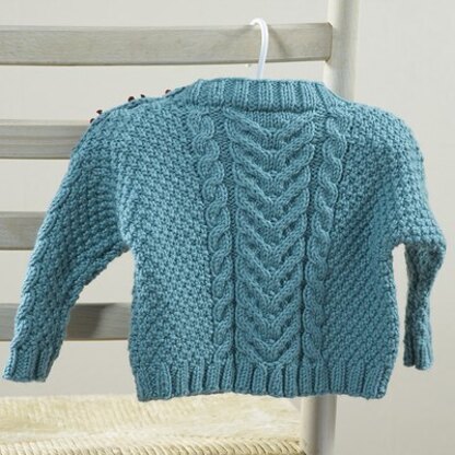 630 Martius Baby Pullover - Sweater Knitting Pattern for Babies in Valley Yarns Valley Superwash