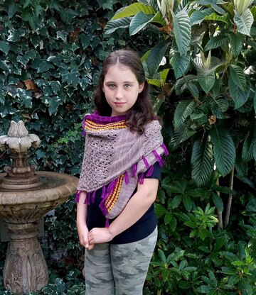 Violet Storm Shawl