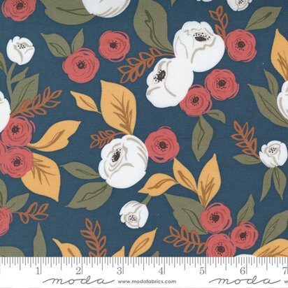 Moda Fabrics Flower Pot - Navy - 5160-17