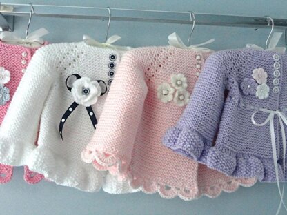 Knitting PATTERN Baby Jacket Baby Cardigan Anna