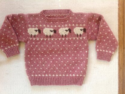 #01 Sheep & Reindeer Sweaters- child's sweaters