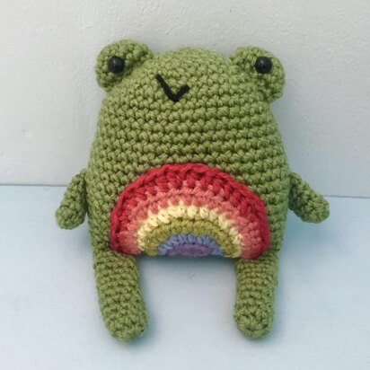 Crochet plush toy frog, stuffed frog plush, crochet frog toy