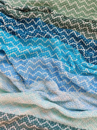 Sapphire Seas Mosaic Blanket