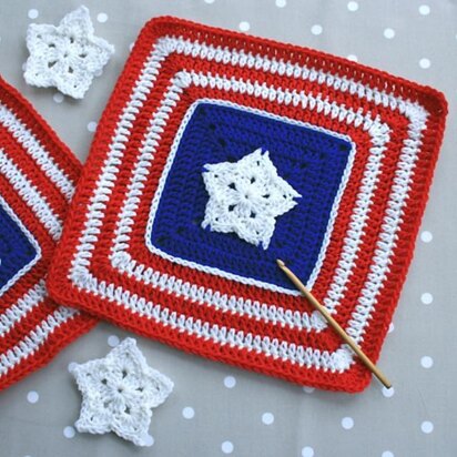 American Star Afghan Block