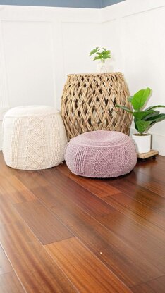 Cable Pouf Home Decor