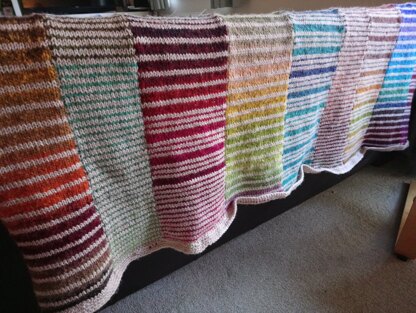 Strips of stripes blanket