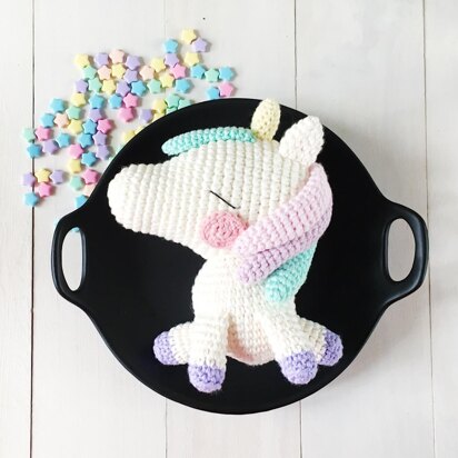 Haruka the magical unicorn amigurumi crochet pattern by amigurumei