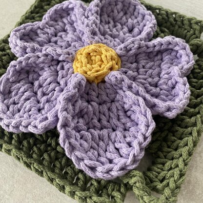 Anemone (Windflower) Granny Square