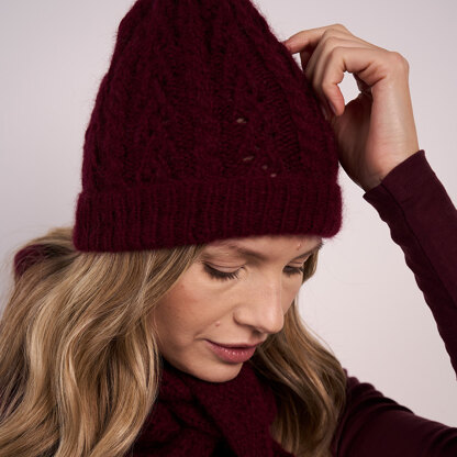 Bryony Hat + Scarf in MODE at Rowan Softest Alpaca - Downloadable PDF