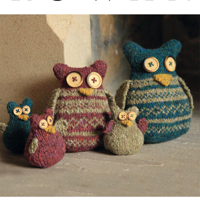 Oliver Owl & Family in Rowan Fine Tweed