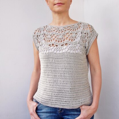 Crochet Top PATTERN the Shell Top 