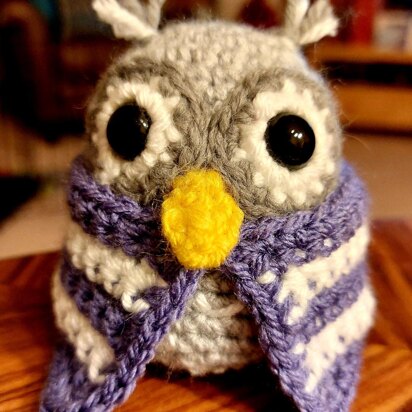 Amigurumi Crochet Owl in a Towel