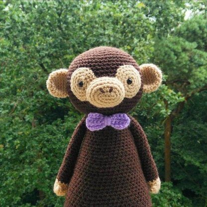 Monkey with Bowtie Crochet Amigurumi Pattern